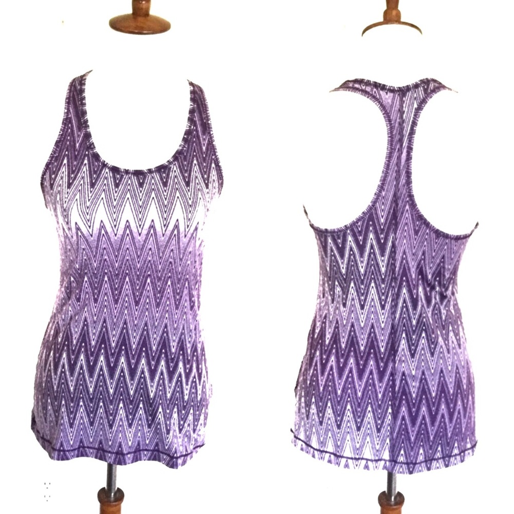 NIKE G87 Dri-Fit Zigzag Racerback Tank Top Purple Women’s Sz Medium